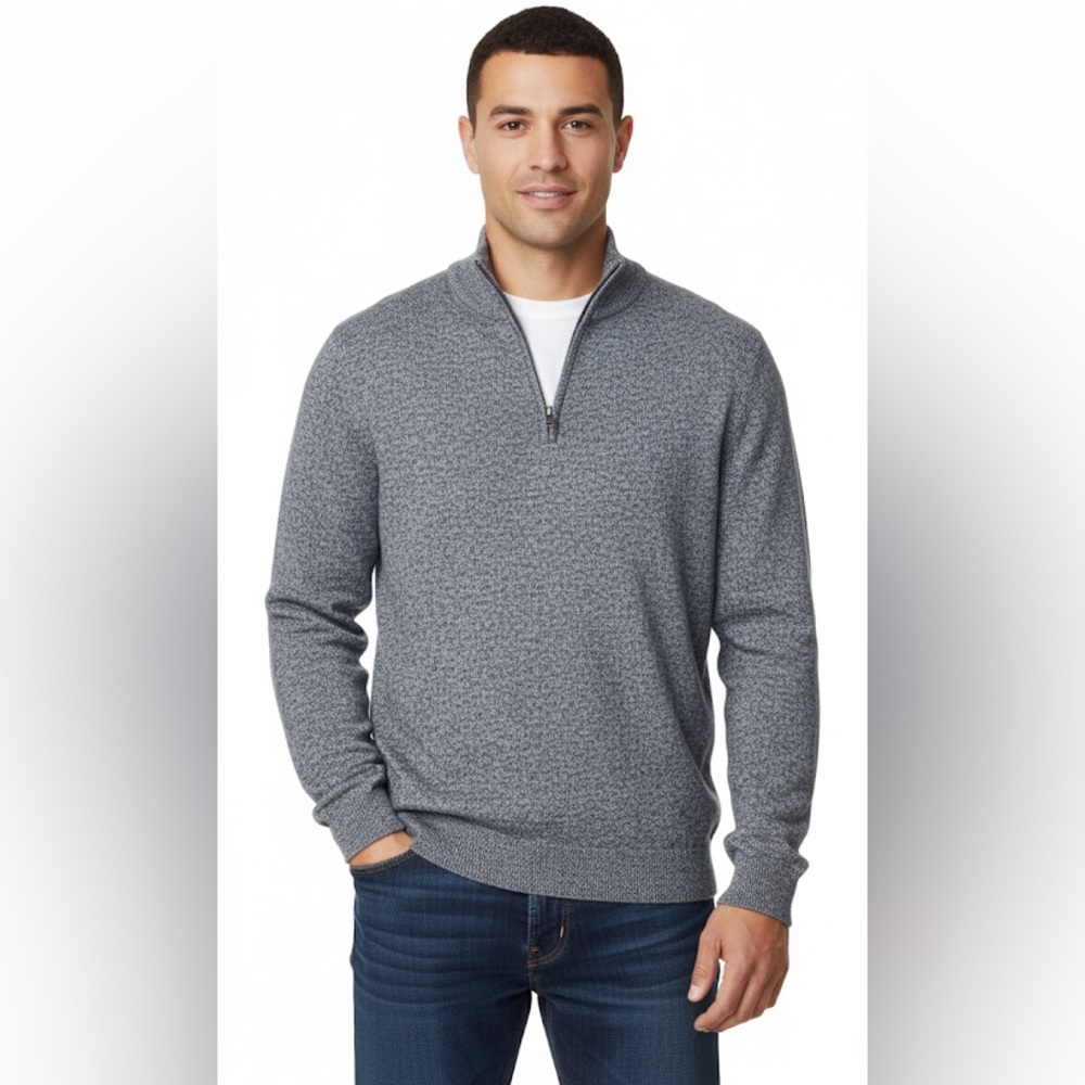 NWOT cashmere quarter zip sweater